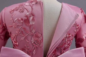 Robe Princesse Rose Manches Longues
