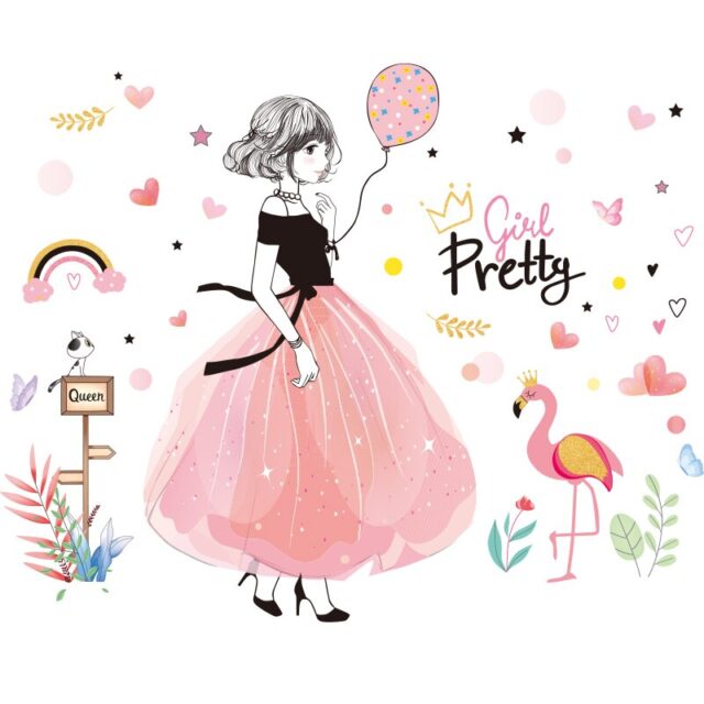 Stickers Princesse Pretty Girl