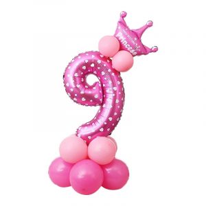 Ballons Princesse Rose Anniversaire 9 Ans