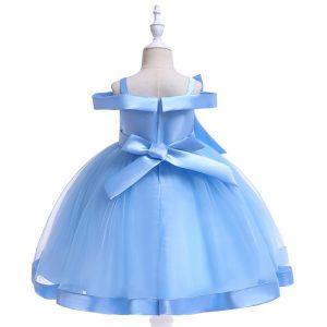 Robe Demoiselle D’Honneur Princesse Bleu Ciel