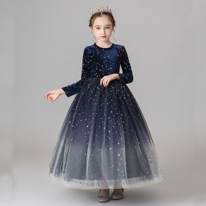 Robe Princesse Etoilée Bleu Nuit