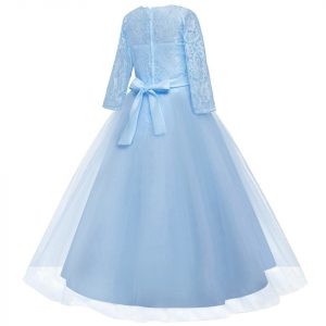 Robe Princesse Fille Bleu Ciel de Cérémonie