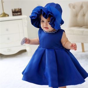 Robe Princesse pour Bébé Bleue